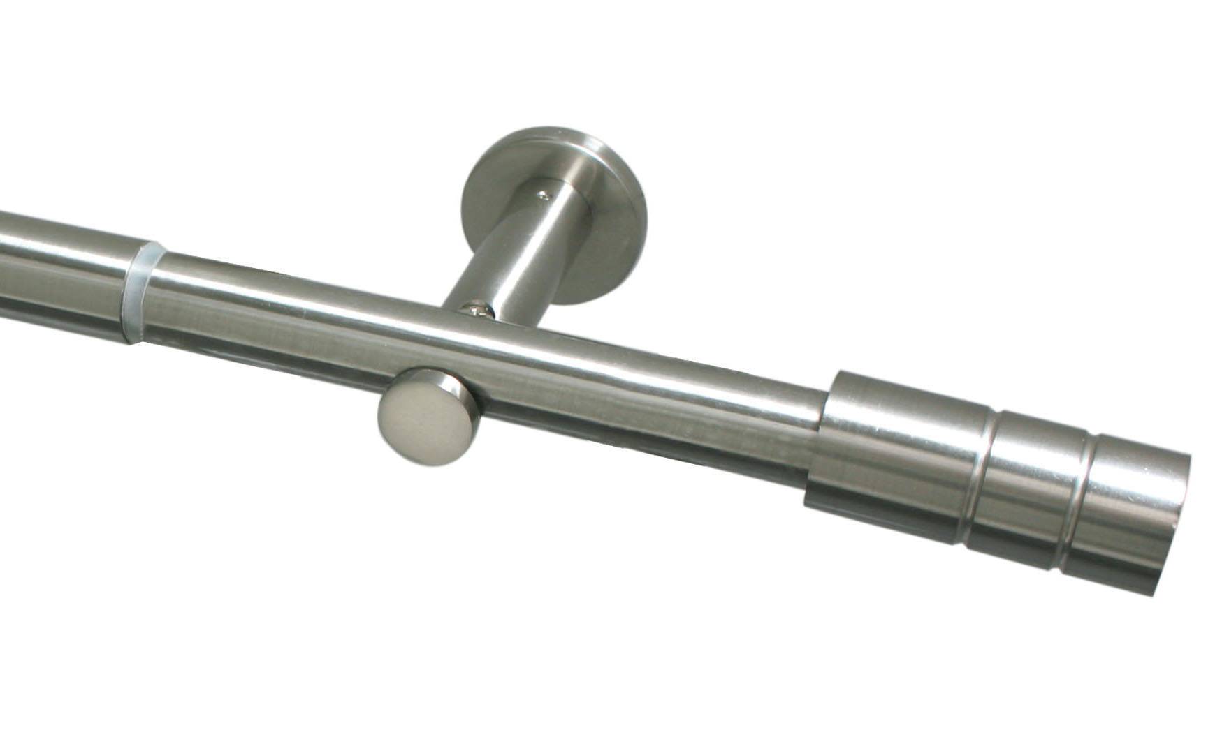 Zylinder 1-Lauf Ø 22/25 mm edelstahl-optik ausziehbar
