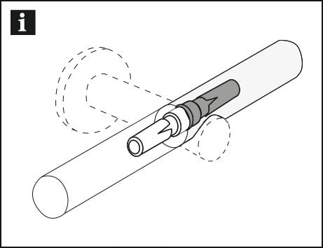 Verbinder für Gardinenstangen mit Ø 12 mm