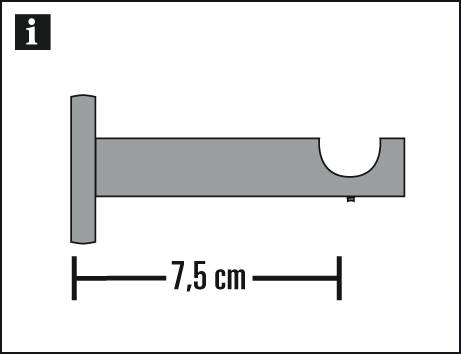 Träger offen für Ø 16 mm