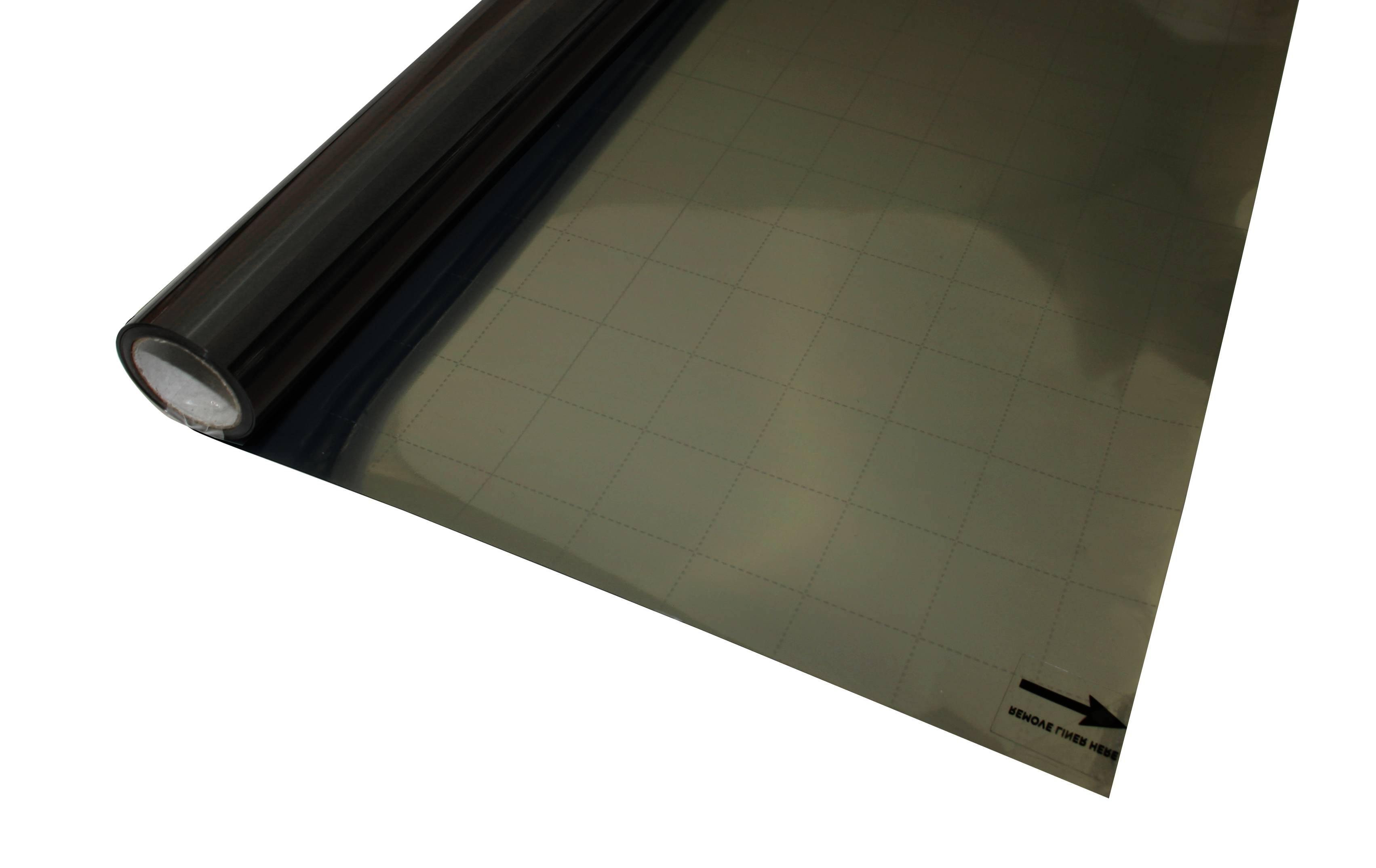 Statische UV-Fensterfolie spiegelnd schwarz