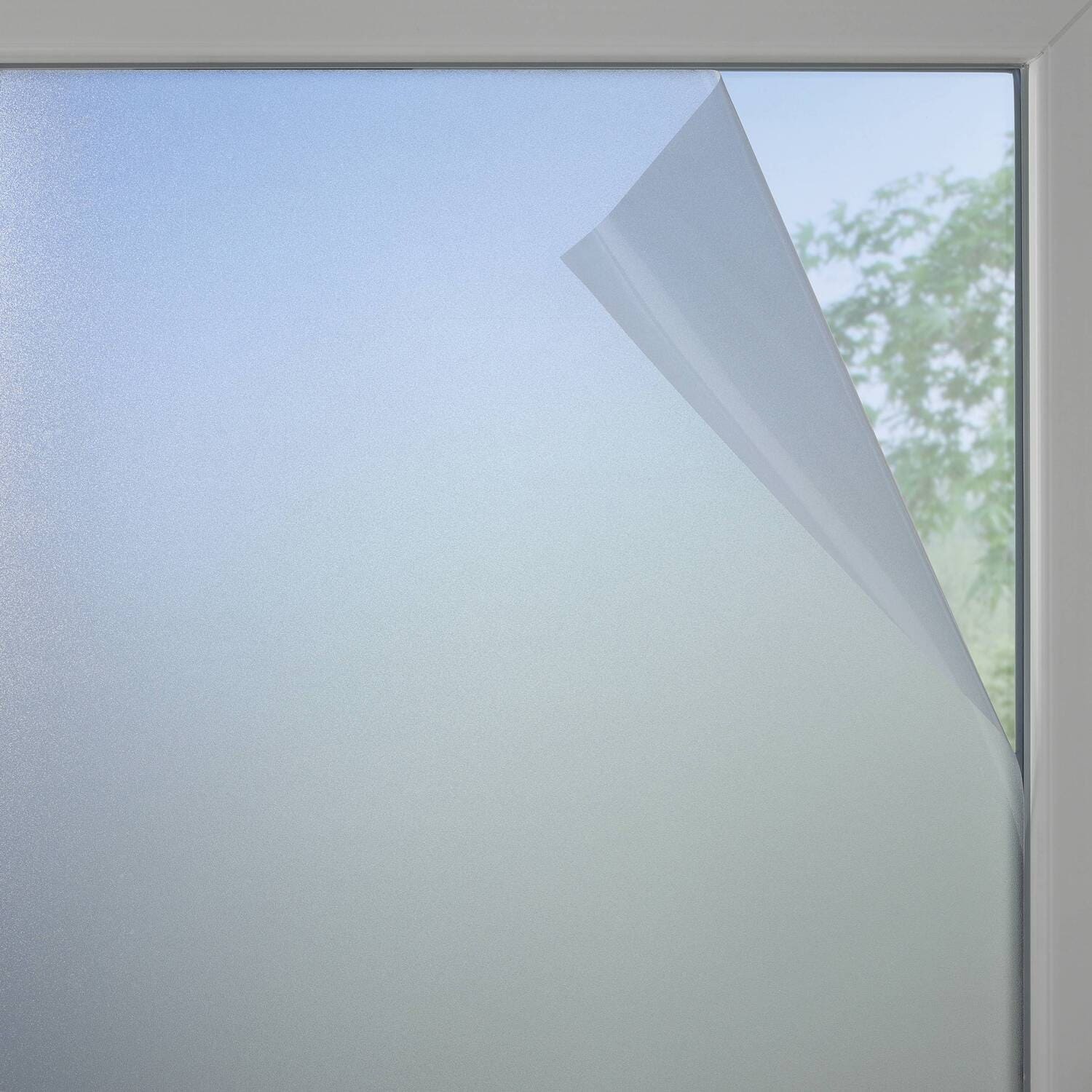 Statische Fensterfolie Milchglas-optik